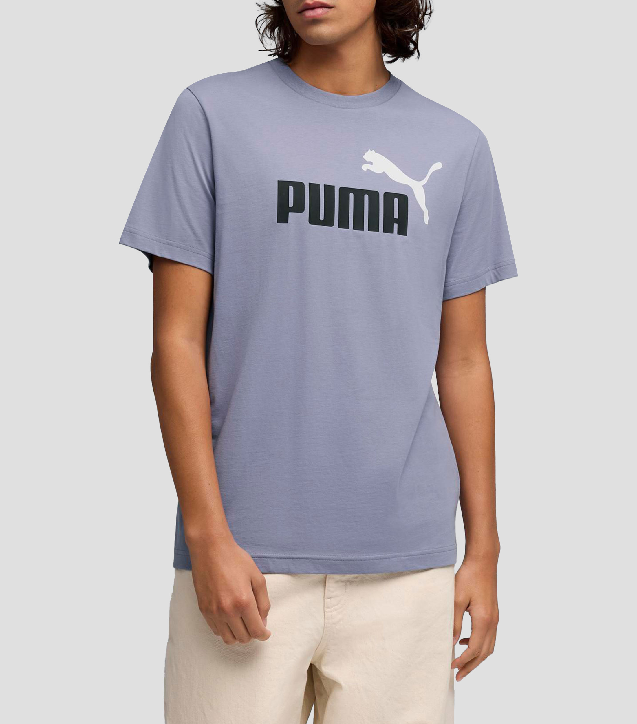 Playera de cuello redondo con manga corta estampada Hombre